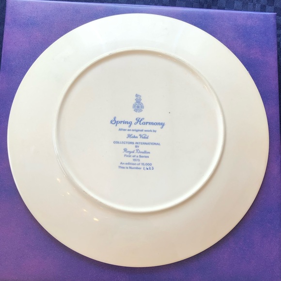 Royal Doulton, Hahn Vidal Collectors plate. Spring Harmony - Picture 3 of 3